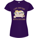 I Have Plans With My Cat in the Garden Gardening Womens Petite Cut T-Shirt Purple