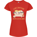 I Have Plans With My Cat in the Garden Gardening Womens Petite Cut T-Shirt Red