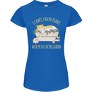 I Have Plans With My Cat in the Garden Gardening Womens Petite Cut T-Shirt Royal Blue