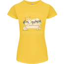 I Have Plans With My Cat in the Garden Gardening Womens Petite Cut T-Shirt Yellow