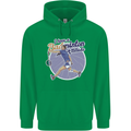 I Have a Badminton Attitude Childrens Kids Hoodie Irish Green