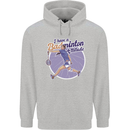 I Have a Badminton Attitude Childrens Kids Hoodie Sports Grey