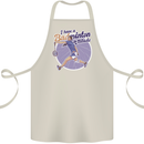 I Have a Badminton Attitude Cotton Apron 100% Organic Natural
