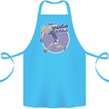 I Have a Badminton Attitude Cotton Apron 100% Organic Turquoise