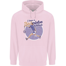 I Have a Badminton Attitude Funny Childrens Kids Hoodie Light Pink