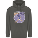 I Have a Badminton Attitude Funny Childrens Kids Hoodie Storm Grey