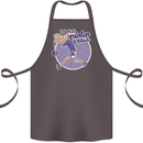 I Have a Badminton Attitude Funny Cotton Apron 100% Organic Dark Grey