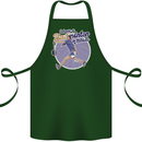 I Have a Badminton Attitude Funny Cotton Apron 100% Organic Forest Green