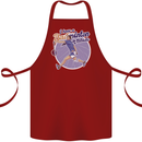 I Have a Badminton Attitude Funny Cotton Apron 100% Organic Maroon