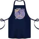 I Have a Badminton Attitude Funny Cotton Apron 100% Organic Navy Blue
