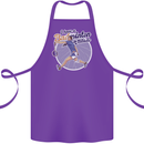 I Have a Badminton Attitude Funny Cotton Apron 100% Organic Purple