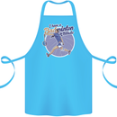 I Have a Badminton Attitude Funny Cotton Apron 100% Organic Turquoise