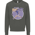 I Have a Badminton Attitude Funny Kids Sweatshirt Jumper Storm Grey