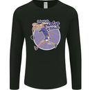 I Have a Badminton Attitude Funny Mens Long Sleeve T-Shirt Black