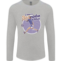 I Have a Badminton Attitude Funny Mens Long Sleeve T-Shirt Sports Grey