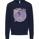 I Have a Badminton Attitude Funny Mens Sweatshirt Jumper Navy Blue
