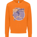 I Have a Badminton Attitude Funny Mens Sweatshirt Jumper Orange