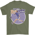 I Have a Badminton Attitude Funny Mens T-Shirt 100% Cotton Military Green