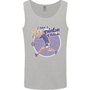 I Have a Badminton Attitude Funny Mens Vest Tank Top Sports Grey