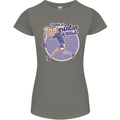 I Have a Badminton Attitude Funny Womens Petite Cut T-Shirt Charcoal