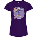 I Have a Badminton Attitude Funny Womens Petite Cut T-Shirt Purple