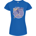 I Have a Badminton Attitude Funny Womens Petite Cut T-Shirt Royal Blue