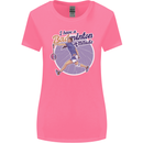 I Have a Badminton Attitude Funny Womens Wider Cut T-Shirt Azalea