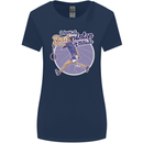 I Have a Badminton Attitude Funny Womens Wider Cut T-Shirt Navy Blue