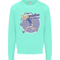 I Have a Badminton Attitude Kids Sweatshirt Jumper Peppermint