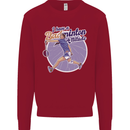 I Have a Badminton Attitude Kids Sweatshirt Jumper Red