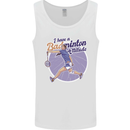 I Have a Badminton Attitude Mens Vest Tank Top White