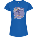 I Have a Badminton Attitude Womens Petite Cut T-Shirt Royal Blue