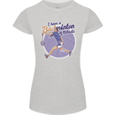 I Have a Badminton Attitude Womens Petite Cut T-Shirt Sports Grey