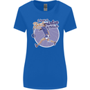 I Have a Badminton Attitude Womens Wider Cut T-Shirt Royal Blue