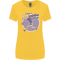 I Have a Badminton Attitude Womens Wider Cut T-Shirt Yellow