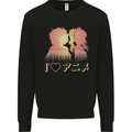 I Heart Anime Love Kids Sweatshirt Jumper Black