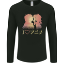 I Heart Anime Love Mens Long Sleeve T-Shirt Black