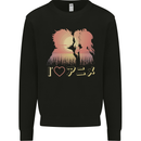 I Heart Anime Love Mens Sweatshirt Jumper Black