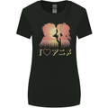 I Heart Anime Love Womens Wider Cut T-Shirt Black