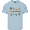 I Just Wet My Plants Funny Gardening House Kids T-Shirt Childrens Light Blue