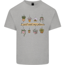 I Just Wet My Plants Funny Gardening House Kids T-Shirt Childrens Sports Grey