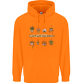 I Just Wet My Plants Funny Gardening House Mens 80% Cotton Hoodie Orange