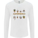 I Just Wet My Plants Funny Gardening House Mens Long Sleeve T-Shirt White