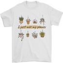 I Just Wet My Plants Funny Gardening House Mens T-Shirt 100% Cotton White