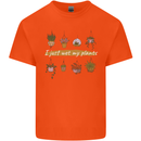 I Just Wet My Plants House Funny Gardening Kids T-Shirt Childrens Orange
