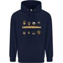 I Just Wet My Plants House Funny Gardening Mens 80% Cotton Hoodie Navy Blue