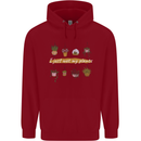 I Just Wet My Plants House Funny Gardening Mens 80% Cotton Hoodie Red