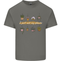 I Just Wet My Plants House Funny Gardening Mens Cotton T-Shirt Tee Top Charcoal