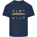 I Just Wet My Plants House Funny Gardening Mens Cotton T-Shirt Tee Top Navy Blue