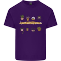 I Just Wet My Plants House Funny Gardening Mens Cotton T-Shirt Tee Top Purple